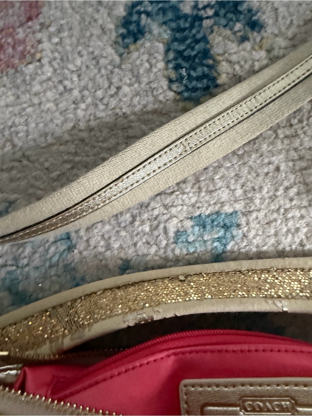 Coach Beige Signature Crossbody with Multicolor Floral Accents - Picture 7 of 9